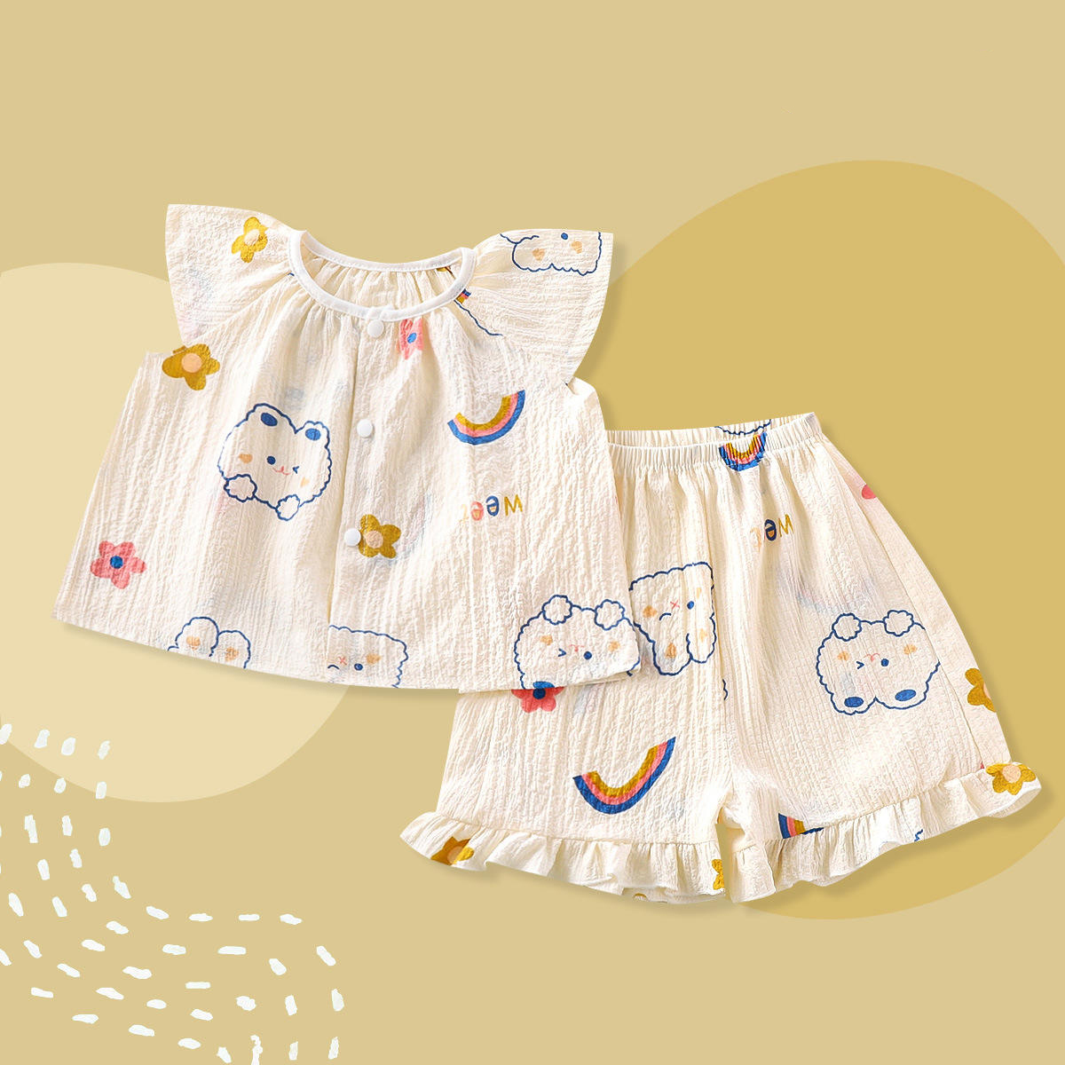Soft Cotton Baby Girl Outfit Set (9–12 Months) - Image 8