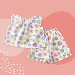 Soft Cotton Baby Girl Outfit Set (9–12 Months)