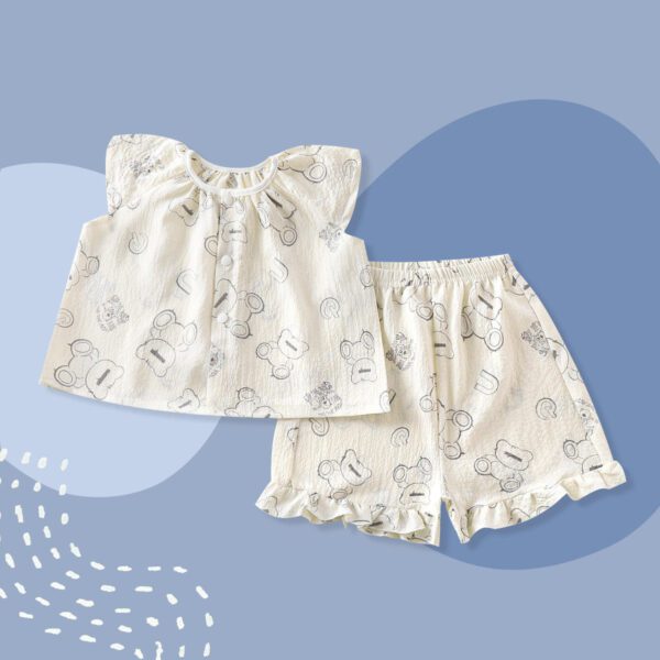 Soft Cotton Baby Girl Outfit Set (9–12 Months)